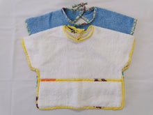 将图片加载到图库查看器，Lot de 2 bavoirs bébé à manches-tissu coton imprimé (wax).
