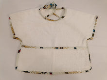 将图片加载到图库查看器，Lot de 2 bavoirs bébé à manches-tissu coton imprimé (wax).
