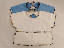 将图片加载到图库查看器，Lot de 2 bavoirs bébé à manches-tissu coton imprimé (wax).
