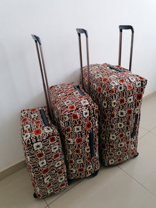 Lot de 3 Housses de protection pour valise (tissu wax)