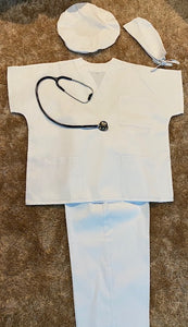 Tenue médicale col V (tunique + pantalon) polyester coton