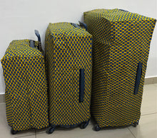 将图片加载到图库查看器，Lot de 3 Housses de protection pour valise (tissu wax)
