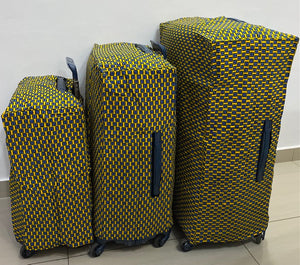 Lot de 3 Housses de protection pour valise (tissu wax)